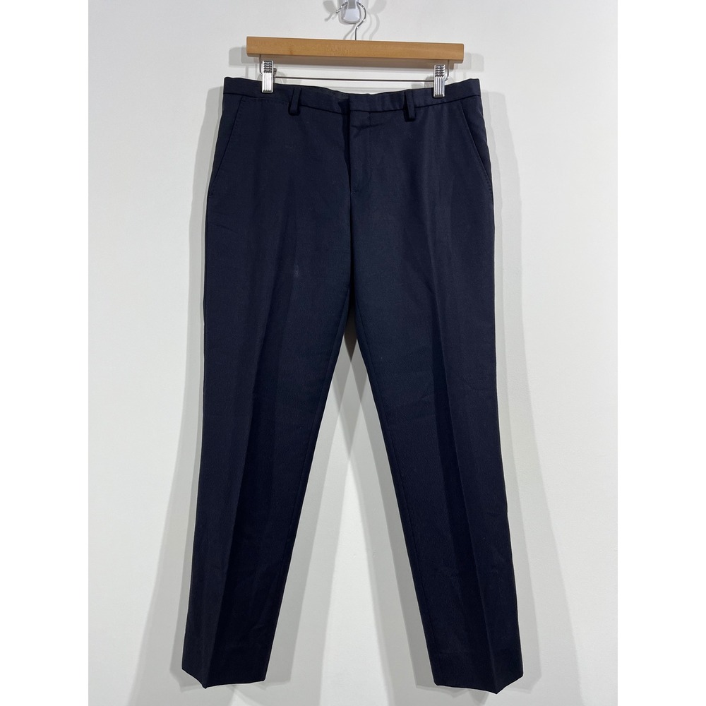 J.Lindeberg 100% Virgin Wool Slim Fit Navy Tailored Trousers Dress Pants Size 48